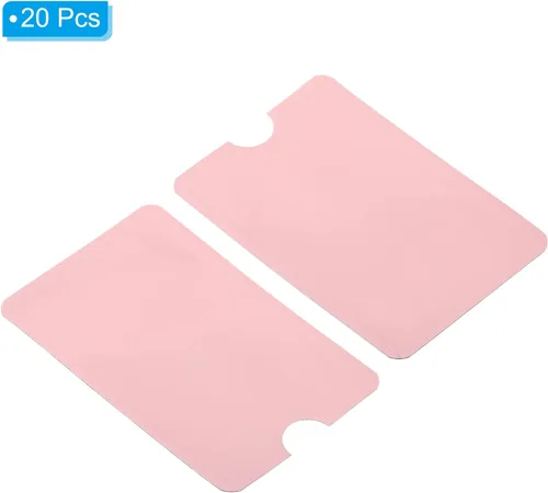 Miniatura 17 de PATIKIL Mangas de bloqueo RFID, fundas de aluminio para prevención de robo de identidad, fundas protectoras seguras para tarjetas de crédito, Negro
