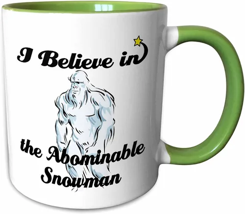 Miniatura 8 de dooni Designs Creo en diseños – Creo en Abominable Snowman – Tazas, Negro/Blanco