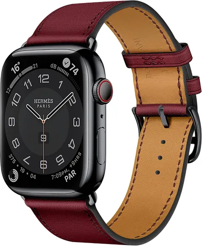 Miniatura 16 de LB1 - Correa de cuero para Apple Watch para mujeres y hombres, SE Ultra 2 de 1.575 in 1.732 in 1.811 in 1.654 in 1.772 in 1.614 in 1.496 in 1.929 in