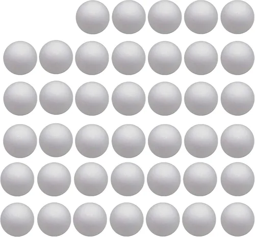 Miniatura 8 de Crafjie Bolas de espuma para manualidades de 3 pulgadas de diámetro, paquete de 15 bolas de espuma de poliestireno suave, para decoración del hogar