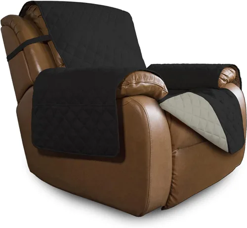 Miniatura 330 de Easy-Going - Funda para sofá, futón y sillón sin reposabrazos, reversible, resistente al agua, para mascotas y niños (azul oscuro/azul claro)