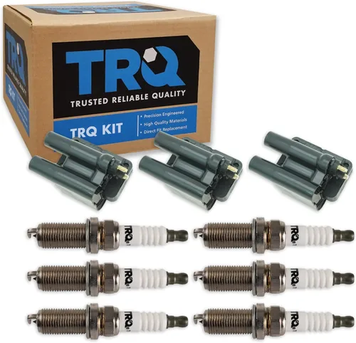 Miniatura 40 de Kit de Bobina de Encendido y Bujía TRQ 8 Piezas Bujías de Iridio Compatibles con Mercedes-Benz C250 2012-2015 y SLK250 2012-2015