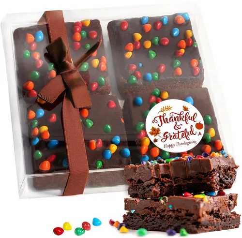 Miniatura 11 de Cesta de regalo de galletas de brownies de Pascua, regalo de comida de chocolate envuelta individualmente para hombres, mujeres y niños, paquete