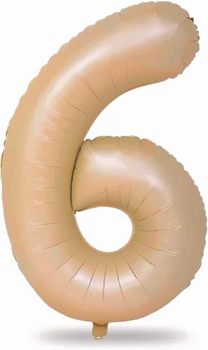 Miniatura 214 de Globo dorado champán con el número 5, globos de aluminio autoinflables grandes de 40 pulgadas del 0 al 9, globo de helio digital 5 dorado claro