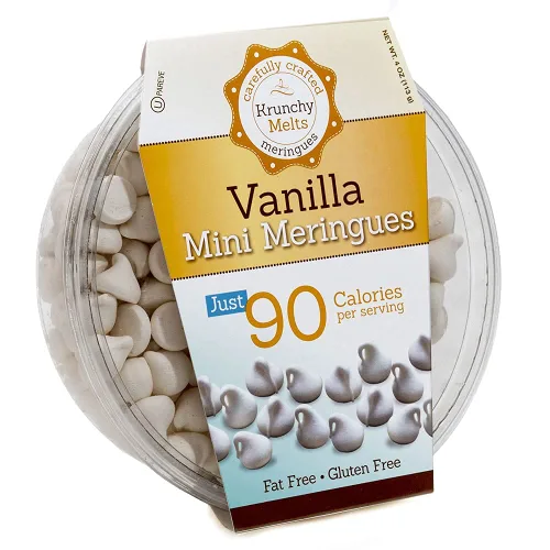 Miniatura 26 de Krunchy Melts Galletas originales de merengue Sabor vainilla de Halloween Solo 90 calorías por porción Sin grasa, sin gluten, sin lácteos