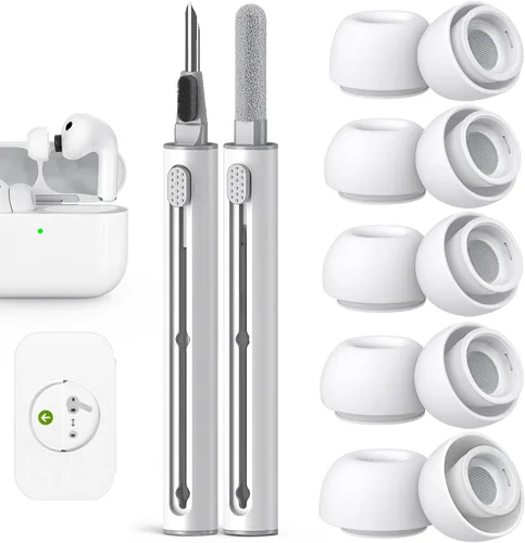 Miniatura 36 de Pohgelan Compatible con AirPods Pro de 2ª/1ª Generación Puntas de Repuesto para Auriculares, con Orificio de Reducción de Ruido y Pantalla