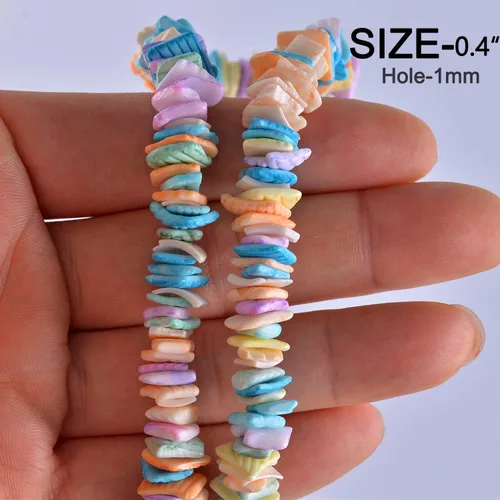 Miniatura 4 de 100 piezas de cuentas de piedras preciosas naturales para hacer joyas, 0.5 pulgadas, redondas irregulares, cuentas sueltas de cristal perforadas