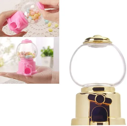 Miniatura 5 de Dispensador de cupcakes, 6 unidades, mini dispensador de caramelos, dispensador de caramelos de goma de mascar para recuerdos de fiesta