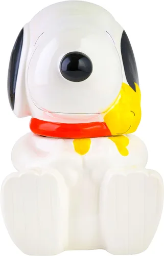 Miniatura 5 de Peanuts Tarro clásico de galletas Snoopy, recipiente de almacenamiento de cocina de cerámica de 10.7 pulgadas, tarro coleccionable de dibujos