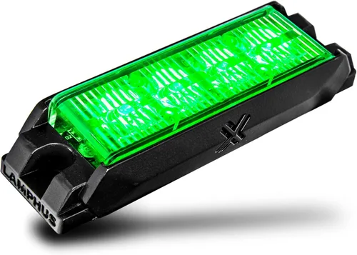 Miniatura 11 de LAMPHUS NanoFlare - Luz de advertencia estroboscópica de 5 pulgadas y 6 W, color blanco ámbar, luz de advertencia estroboscópica para parrilla