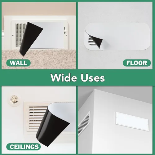 Miniatura 3 de TRYMAG Cubiertas de ventilación magnéticas de 5.5"x12", paquete de 3 unidades, cubiertas de ventilación de suelo resistentes para registros de aire