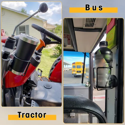 Miniatura 6 de Portavasos Magnético, Durmmur SUS 304 Portavasos Magnético de Acero Inoxidable, Soporte Magnético para Bebidas para Tractor Cortacésped Camión