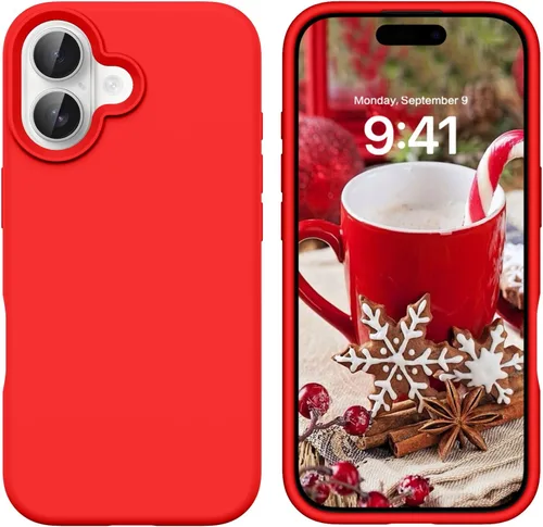 Miniatura 155 de GUAGUA Funda compatible con iPhone 17 Pro Max de 6.9 pulgadas, silicona líquida, goma de gel suave, delgada, forro de microfibra delgada