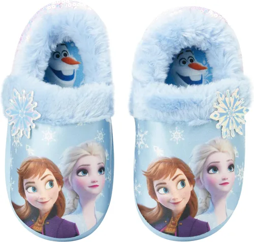Miniatura 4 de Disney Pantuflas para niñas Disney Princess and Frozen Fuzzy Pantuflas niñaniña pequeña