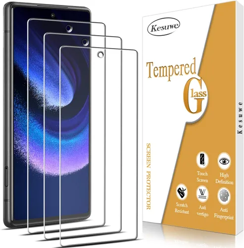 Miniatura 9 de Paquete de 3 protectores de pantalla para Google Pixel 4 vidrio templado, transparente HD, dureza 9H, antiarañazos, sin burbujas, fácil de instalar