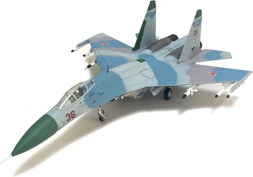 Miniatura 3 de Sukhoi Su-27 1/100 Modelo de avión fundido a troquel Barents Scalpel 1987