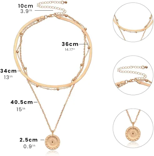 Miniatura 5 de Blingsoul Collares simples para mujer, collar con colgante, joyería de mercancía para fiesta para mujer