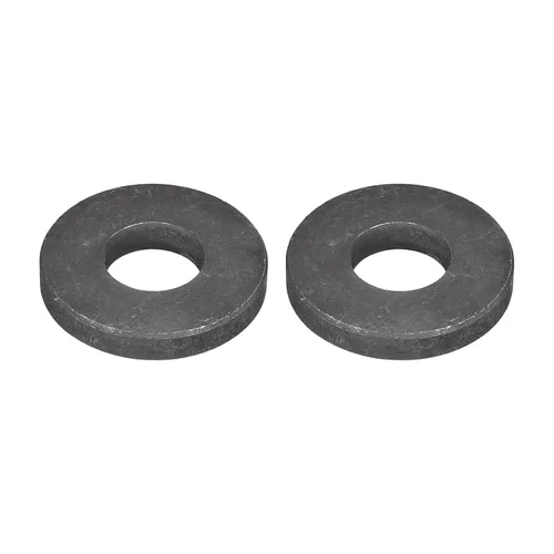 Miniatura 26 de Uxcell Arandela plana de acero al carbono para pernos M8, 10 piezas M8 x 16 x 1.5mm, aleación de acero negro oxidado de grado 8.8, sujetadores