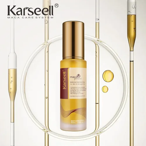 Miniatura 2 de Karseell Aceite de argán marroquí para curación del cabello, prensado en frío, sin peso, aceite de argán, suero para cabello seco dañado, 1.7 fl oz