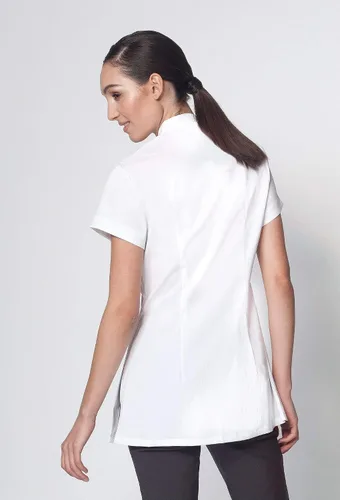 Miniatura 2 de Noel Asmar Uniforms Cap Sleeve Spa Tunic, cremallera frontal bidireccional