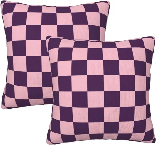 Miniatura 14 de Fiokroo Juego de 2 fundas de almohada cuadradas para sofá, dormitorio, sala de estar, automóvil, 16 x 16 pulgadas