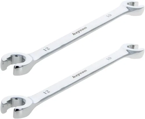 Miniatura 31 de Utoolmart Llave de tuerca de destello, 0.945 in x 1.063 in, doble extremo abierto, acero de alto carbono chapado en cromo espejo, para mantenimiento