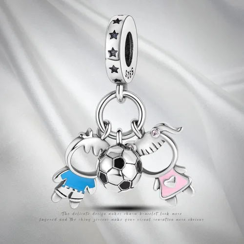 Miniatura 11 de Pandach Dijes colgantes de plata de ley 925 para pulseras y collares, dijes colgantes de Madonna con cuentas de girasol, joyería para mujer