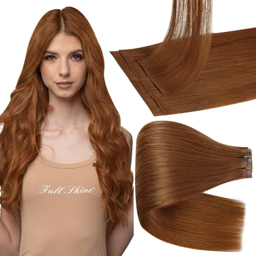 Miniatura 24 de Full Shine Invisi Edge - Extensiones de cabello con clip sin costuras, color negro azabache, cabello Remy inyectado de trama invisible para cabello
