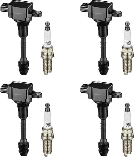 Miniatura 60 de BDFHYK Paquete de Bobina de Encendido UF350 y Bujías de Iridio 4505 Compatibles con Nissan 2002-2006 Altima 2002-2006 Sentra L4 2.5L Juego de 4