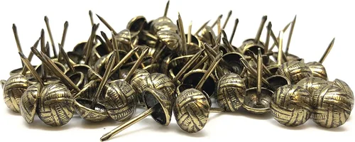 Miniatura 7 de DMSE – Tamaño mayorista 7/16" diámetro (0.433 in) hardware tapicería muebles decorativos Pulgar tachuelas clavos clavos 1000
