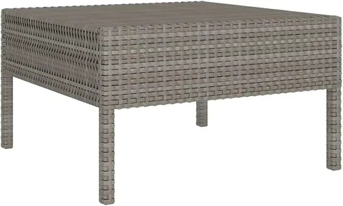 Miniatura 3 de Ensemble Salon de Jardin 9 Pièces Gris Résine Tressée PE Acier Revêtu Poudre Confortable Pour Terrasse Balcon Jardin Extérieur Modulable Résistant