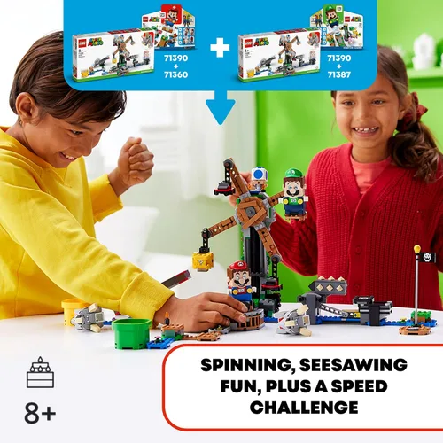 Miniatura 2 de LEGO - Juego de Super Mario Reznor Knockdown Expansion, kit de construcción 71390, juegos coleccionables para niños, 2021 (862 piezas)