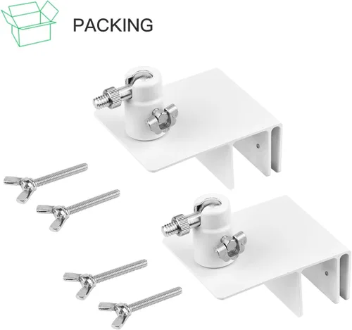 Miniatura 7 de Paquete de 2 soportes de canalón compatibles con el panel solar Arlo Essential, Arlo Pro 5S/Pro 4/Pro 3/Pro 2/Ultra 2/Ultra/Panel solar, ángulo