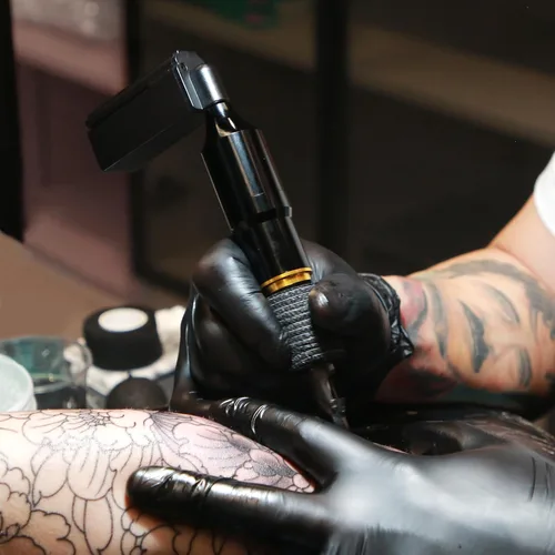 Miniatura 7 de Solong Tattoo EM128KITPRD50-1-US - Kit de bolígrafo rotatorio con fuente de alimentación de tatuaje, 50 agujas de tatuaje.