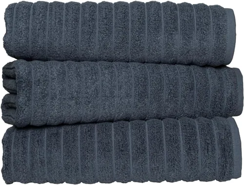 Miniatura 2 de Classic Turkish Towels - Juego de toallas de baño de algodón extragrande de alta calidad, gruesas y absorbentes, toallas de baño de lujo acanaladas