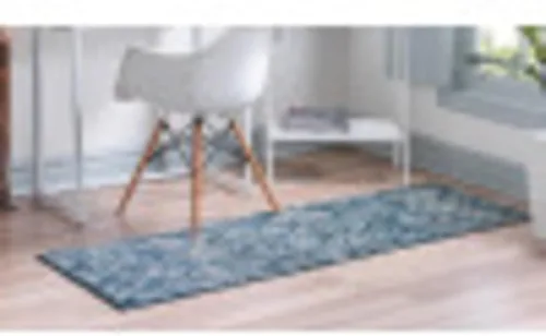 Miniatura 5 de Unique Loom Sumter Collection - Alfombra de área Brewton (2 pies x 6 pies, azul marino/azul)