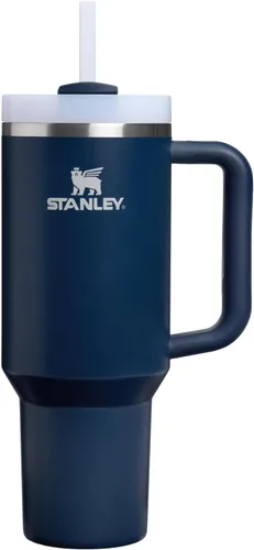 Miniatura 155 de STANLEY Quencher H2.0 Vaso Térmico con asa y pajilla, 64 onzas, tapa Flowstate de 3 posiciones, gran capacidad para viajes y deportes, vaso de acero
