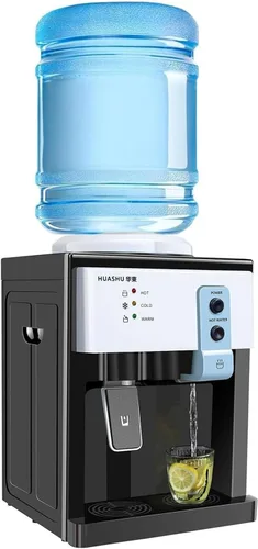 Miniatura 10 de Dispensador de agua para encimera, enfriador de agua de carga superior para 1.2 a 5 galones, 3 ajustes de temperatura, dispensador de agua fría