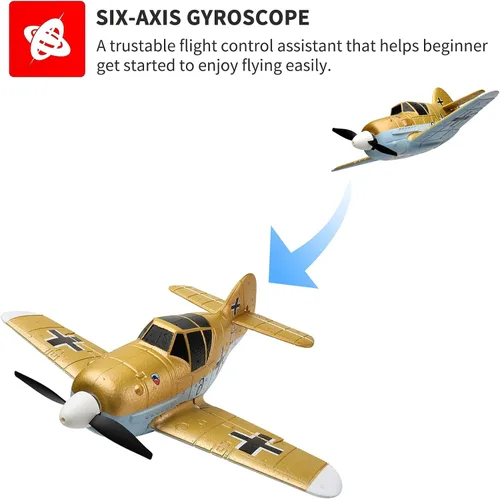 Miniatura 4 de GoolRC Avión RC, avión WLtoys A250 RC, avión de control remoto de 2.4 GHz 4 canales con giroscopio de 6 ejes, juguetes de vuelo de aviones RC