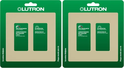 Miniatura 8 de Lutron Claro - Placa de cubierta para interruptor de luz, placa de pared de 2 posiciones, para interruptores de luz decorativos, cubierta de Acero