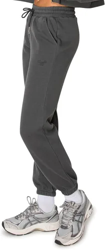 Miniatura 52 de Cali1850 Pantalón deportivo Cloud Nine Fleece para mujer, cintura alta, ajuste holgado, dos bolsillos, cintura elástica con cordón