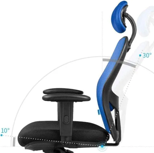 Miniatura 2 de Silla ergonómica de oficina, silla de computadora, silla ergonómica para el hogar, silla giratoria, respaldo de asiento, silla de oficina reclinable