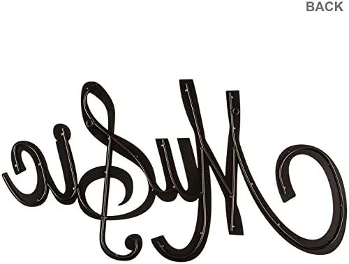 Miniatura 2 de Decoración de pared con palabras musicales con clave de agudos