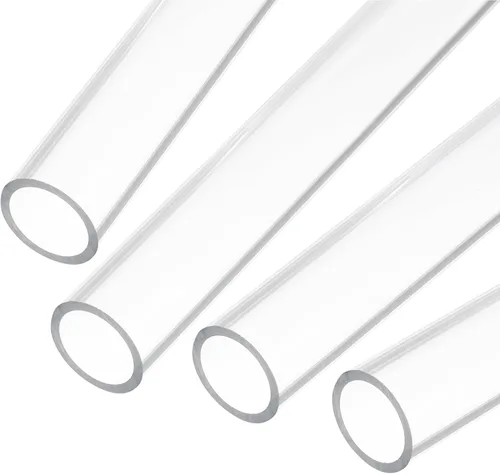 Miniatura 26 de MECCANIXITY Tubo Redondo Rígido Transparente de Acrílico 6mm (1/4") ID 8mm (5/16") OD 356mm para Lámparas y Linternas, Sistema de Refrigeración por