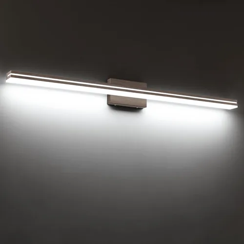 Miniatura 26 de SineRise Barra de Luz LED Moderna para Tocador de Baño de 16 Pulgadas, Accesorios de Iluminación de Pared de Baño Modernos de Acrílico Cromado Sobre