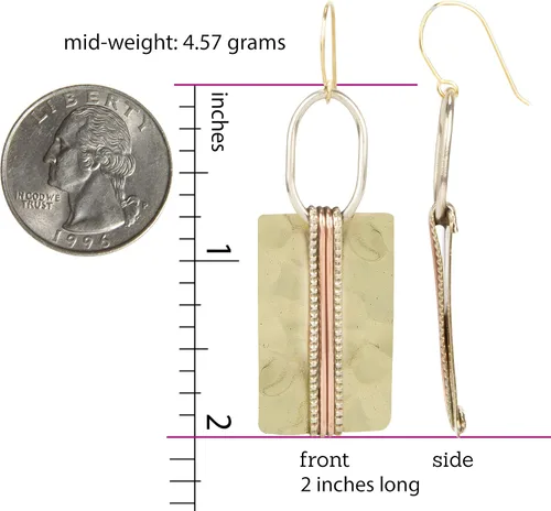 Miniatura 3 de SPUNKYsoul Boho Dangle Vintage Multi-Metal Earrings for Women Stylish Boho-Chic Jewelry, Ideal Christmas Gifts for Women, Wives & Teenagers, Trendy