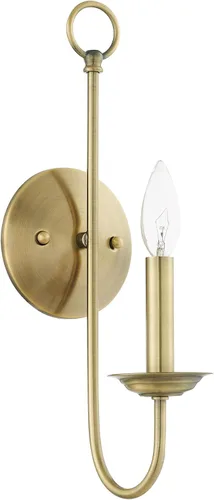 Miniatura 2 de Livex Lighting 42681-01 - Aplique de pared de latón antiguo (1 luz)