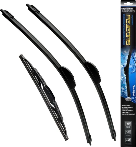 Miniatura 18 de Limpiaparabrisas delanteros de calidad OEM, reemplazo para Jeep Wrangler 1997-2006, estilo original OE