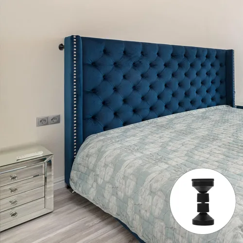 Miniatura 3 de 1 juego de dispositivo anti-ruido para cabecero de cama, estabilizador de cabecero de cama, tapón de marco de cama ajustable, tapones de cabecero