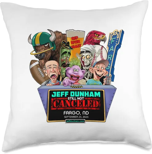 Miniatura 5 de JEFF DUNHAM Fargo, ND (2023) - Almohada (16 x 16 pulgadas), multicolor